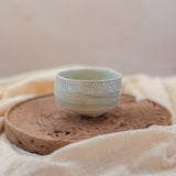 Spirals Small Chawan in Celadon