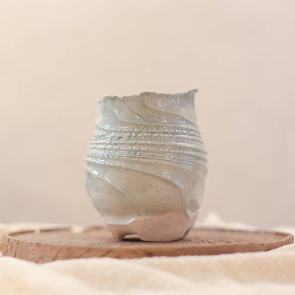 Spirals Vase in Celadon