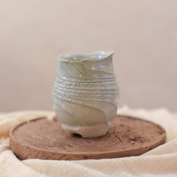 Spirals Vase in Celadon