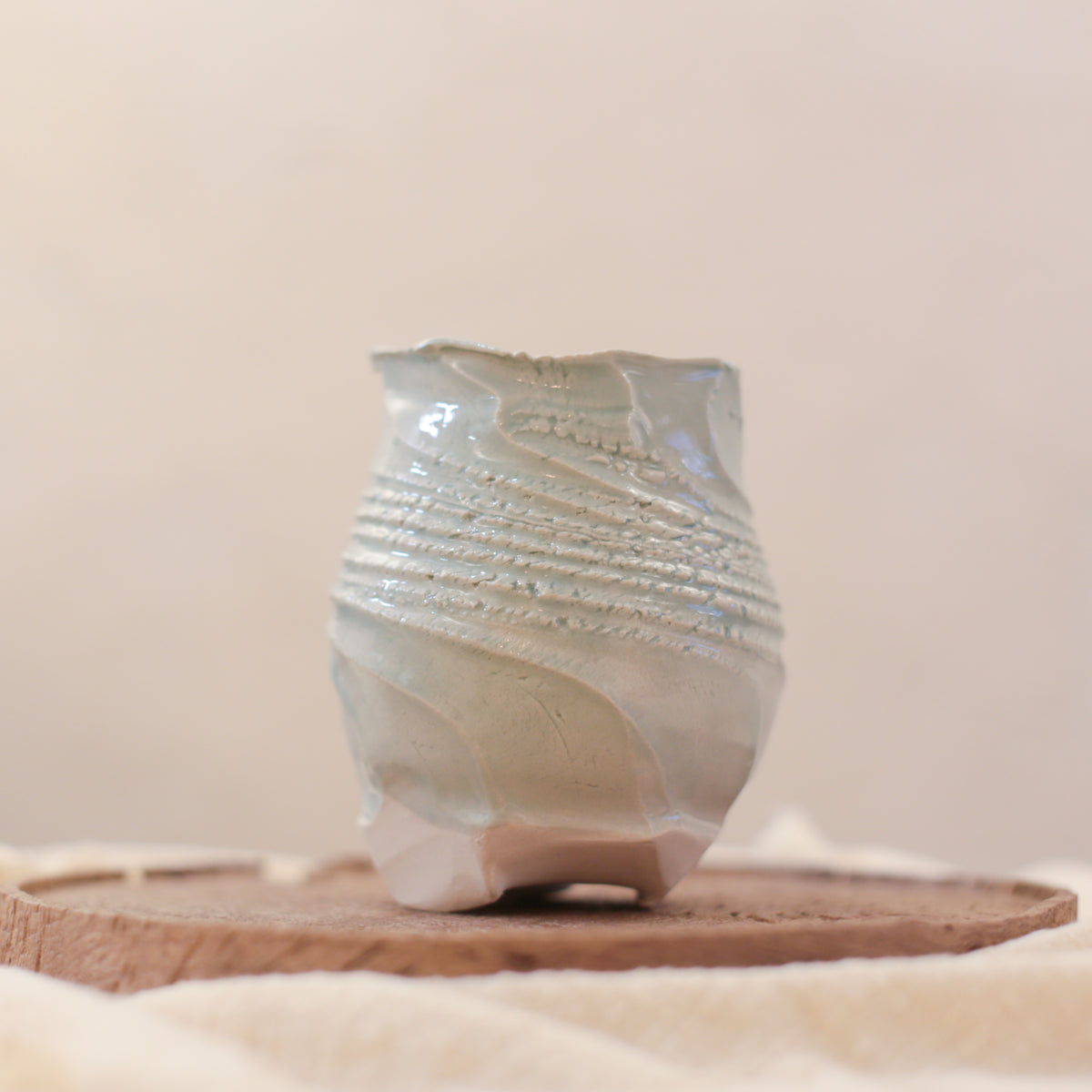 Spirals Vase in Celadon